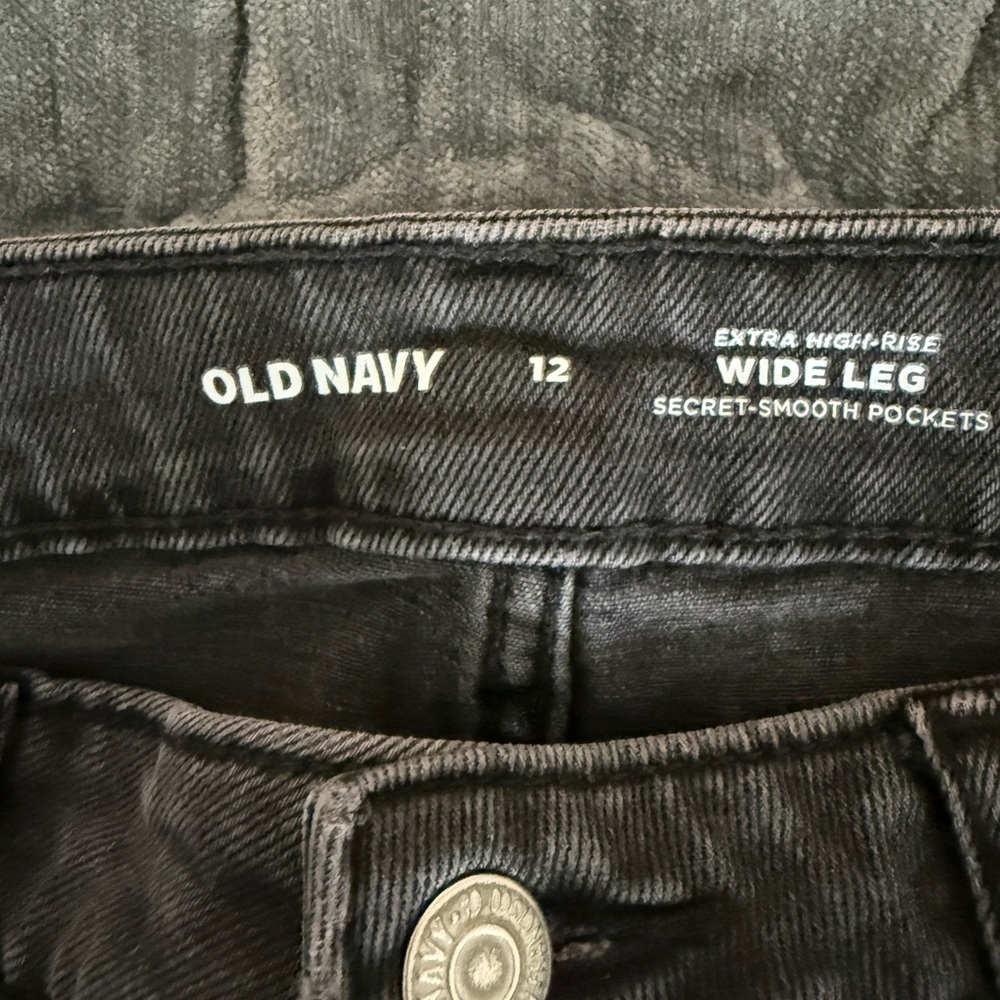 Old Navy Charcoal Wide Leg Trousers